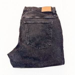 Madewell The Mid-Rise Perfect Vintage Jean Charcoal Wash Zip Fly Denim Size 33